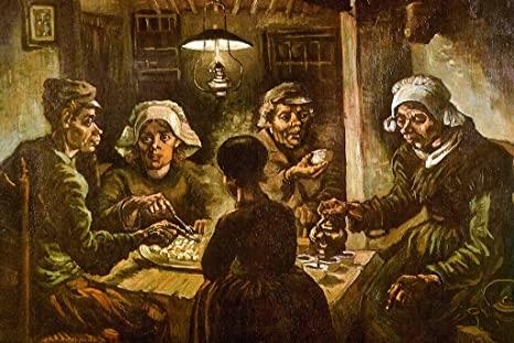 تحلیل تابلو سیب زمینی خورها