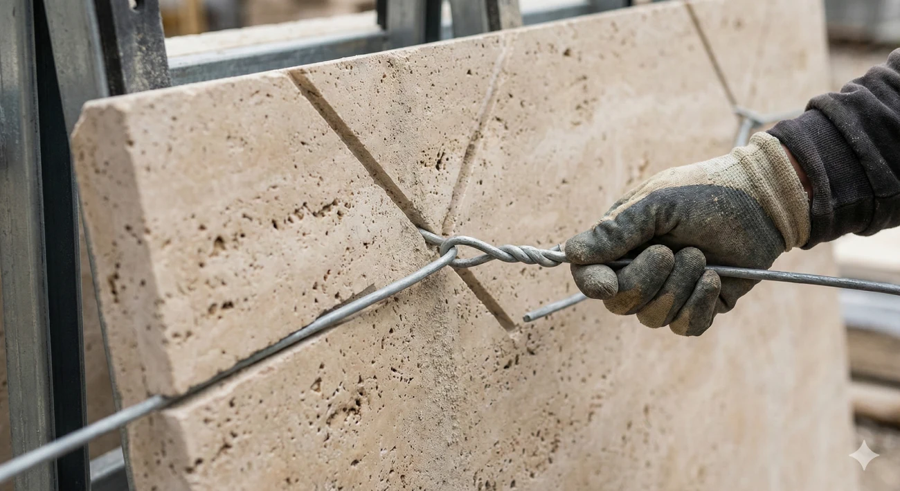 خطر مرگبار سقوط سنگ نما را جدی بگیرید! چرا استفاده از «سیم اسکوپ گالوانیزه گرم» یک الزام مهندسی است؟ 2 سیم اسکوپ سنگ