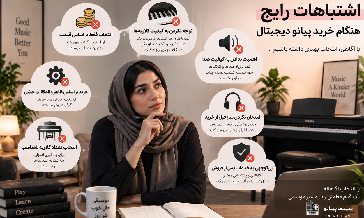راهنمای انتخاب پیانو دیجیتال؛ از اولین قدم تا خرید یک ساز حرفهای 4 3728a2f4 a5fb 41e3 98da a509706e6e8e